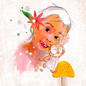 My project for course: Illustrated Portrait in Watercolor. Un proyecto de Ilustración tradicional, Bellas Artes, Pintura, Dibujo, Pintura a la acuarela, Dibujo de Retrato y Dibujo artístico de Marcia Ezj - 04.12.2023