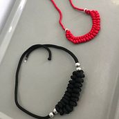 Mi proyecto del curso: Iniciación a la bisutería con cordón: fabrica tus propios collares. Arts, Crafts, Jewelr, Design, Macramé, and Textile Design project by Alejandra Eberhardt - 12.08.2023