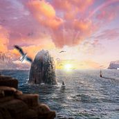 Utopia del sol naciente. Een project van Matte painting van Paul Edwardo Rodriguez Gonzalez - 03.12.2023