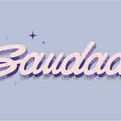 Postal "SAUDADE". Een project van  Belettering,  H y lettering van María M. Carrasco - 29.11.2023