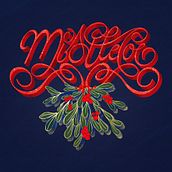 Mistletoe. Un progetto di Lettering, H, lettering, Illustrazione digitale e Graphic design di Thu Giang Ngô - 09.12.2023