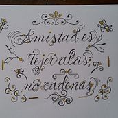 Mi proyecto del curso: Fundamentos de las florituras en la caligrafía inglesa. Caligrafia, Lettering, H, e Lettering projeto de maytesantin - 09.12.2023