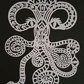 Mi proyecto del curso: Observador. Projekt z dziedziny Trad, c, jna ilustracja, Craft, Papercraft i DIY użytkownika ninakaterina - 08.12.2023