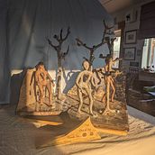 Not Out of the Woods Yet. Stor, telling, Sculpture, and Multimedia project by Sandra Stowell - 12.09.2023