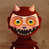 Oh devil…. Traditional illustration, Drawing, Digital Illustration, and Digital Drawing project by Sebastian Salinas - 12.09.2023