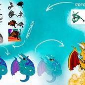 Creature Concept Art - Raylong. Digital Illustration, Drawing, and Manga project by Paulo Victor Campelo Selano - 12.10.2023