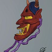 Hannya New Oriental . Digital Drawing project by DEREKA FREEDOM - 12.06.2023
