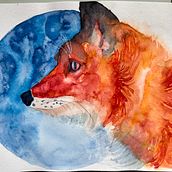 Mi proyecto del curso: Retratos expresivos de animales en acuarela. Un projet de Illustration traditionnelle, Aquarelle, Dessin réaliste et Illustration naturaliste de Fatima Riera - 11.12.2023