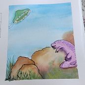 Meu projeto do curso: Técnicas de ilustração com aquarela e guache. Projekt z dziedziny Trad, c, jna ilustracja,  Sztuki piękne,  Malarstwo, Malowanie akwarelą, Ilustracje dla dzieci i Malowanie gwaszami użytkownika tineeliana - 11.12.2023