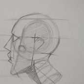 Perfil Humano. Drawing project by Wendy Zacarías - 12.11.2023