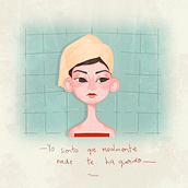 Nadie nunca. Character Design, Design, Traditional illustration, and Graphic Design project by Camila Muñoz - 12.12.2023