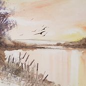 Mi proyecto del curso: Pintura en acuarela de paisajes marinos. Painting, Watercolor Painting, and Naturalistic Illustration project by Jose Silva Vasquez - 11.30.2023