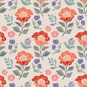 Mi proyecto del curso: Block printing y diseño digital de estampados. Traditional illustration, Pattern Design, Fashion Design, Printing, and Textile Printing project by crisz_speer - 12.11.2023