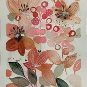 My project for course: Artistic Floral Watercolor: Connect with Nature. Traditional illustration, Painting, Watercolor Painting, and Botanical Illustration project by yikesu - 12.15.2023