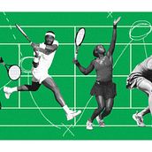 Yahoo Entertainment Illustration - Tennis Stars, Published 08/2023. Een project van Redactionele illustratie van Victoria Ellis - 27.08.2023