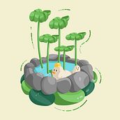 Patitos. Un projet de Illustration vectorielle de Estefania Magallanes - 16.12.2023