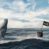 ONE PIECE - LUFY AT SEA 🌊😊. Matte Painting, and Concept Art project by fgilber2020 - 12.14.2023