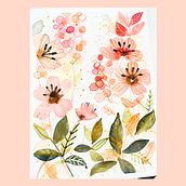 Meu projeto do curso: Aquarela floral: conecte-se com a natureza. Traditional illustration, Painting, Watercolor Painting, and Botanical Illustration project by Kelliane Santana - 12.08.2023
