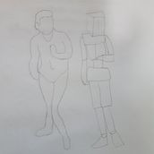 Desenho de manequim . Un projet de Illustration traditionnelle de Poliana Ribeiro - 16.12.2023