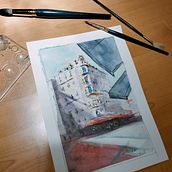 Il mio progetto del corso: Disegno architettonico con acquerello e inchiostro. Sketching, Drawing, Watercolor Painting, Architectural Illustration, Sketchbook & Ink Illustration project by Eleonora Nigro - 12.16.2023