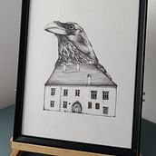 Fineliner drawing. Traditional illustration, and Fine Arts project by Kincso - 12.18.2023