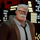 Jim Gordon - Animated Series. Un projet de Modélisation 3D, Conception de personnages 3D , et Conception de personnages de Pedro Henrique de Souza Menezes - 18.12.2023