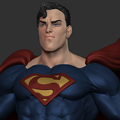 Superman. Un proyecto de Diseño de personajes 3D, Escultura y Pintura digital de Ahldain Barbosa - 18.12.2023