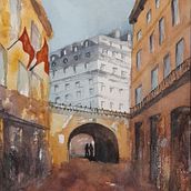 Mi proyecto del curso: Representación arquitectónica en acuarela. Un progetto di Illustrazione tradizionale, Bozzetti, Disegno, Pittura ad acquerello, Illustrazione architettonica e Sketchbook di Luis Abreu - 17.12.2023
