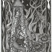 Mein Abschlussprojekt für den Kurs: Märchenillustration mit Feder und Tinte. Drawing, Artistic Drawing & Ink Illustration project by Rusch Veronika - 12.19.2023