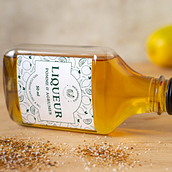Étiquette liqueur Ridchardson's. Un proyecto de Diseño, Dirección de arte, Diseño gráfico e Ilustración digital de Camille - 19.12.2023