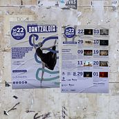 Cartel de Dantzaldia 2022 La fundición Bilbao. Graphic Design project by Ane Maiz - 12.19.2023