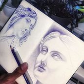 Blues. Traditional illustration, Drawing, and Portrait Drawing project by Javier Marsera - 12.20.2023