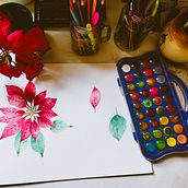 Mi proyecto del curso: Ilustración botánica con acuarela. Un proyecto de Ilustración tradicional, Ilustración botánica, Diseño y Pattern Design de Karine Drumond - 20.12.2023