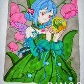 Mi proyecto del curso: Coloreado con marcadores para dibujo manga. Traditional illustration, Comic, Color Theor, and Manga project by Gabriela Pines - 12.21.2023