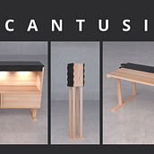 Colección Cantusi  || CURSO Profesor Juan Pablo Fuentes. Furniture Design, Making, Industrial Design, and Retail Design project by Sam Sandoval - 12.21.2023