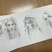 Mój projekt z kursu: Szkicowanie portretów: odkrywaj ludzką twarz. Un proyecto de Bocetado, Dibujo, Dibujo de Retrato, Dibujo artístico y Sketchbook de ald84 - 21.12.2023