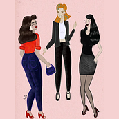 Meu projeto do curso: Criação de retratos estilizados com seu próprio estilo. Un progetto di Illustrazione digitale di Tati Pinup - 21.12.2023