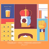 Freddie Mercury the King and The Queen!. Vector Illustration, and Digital Illustration project by Ashkan Shahrokh - 12.21.2023