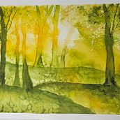 Mi proyecto del curso: Paisajes de ensueño con acuarela: plasma la luz Ein Projekt aus dem Bereich Malerei und Aquarellmalerei von MAGDALENA DIAZ RICCI - 20.12.2023