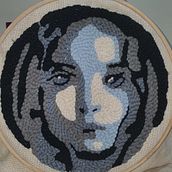 My project for course: Punch Needle Embroidery: From Pictures to Portraits Ein Projekt aus dem Bereich Stickerei, Punch needle und Textildesign von Moumita Guha - 18.12.2023