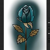 My project for course: Botanical Tattoo Design with Procreate. Projekt z dziedziny Tradycyjna ilustracja, Ilustracja cyfrowa, Projektowanie tatuaży i Rysunek botaniczny użytkownika Kenneth Garita - 22.12.2023