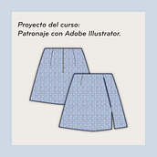 Mi proyecto del curso: Patronaje con Adobe Illustrator. Projekt z dziedziny Pattern design, Projektowanie mod, Wzornictwo i krawiectwo użytkownika Perli Serrano - 22.12.2023