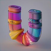 My project for course: 3D Typography with Blender: Design Original Letters Ein Projekt aus dem Bereich 3D, 3-D-Modellierung, 3-D-Design, Digitales Lettering und 3-D-Lettering von Tamriko Mishvelidze - 23.12.2023