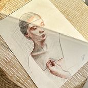 My project for course: Classical Portrait Drawing: The Renaissance Man’s Method. Fine Arts, Sketching, Drawing, Portrait Drawing, Realistic Drawing, and Artistic Drawing project by Sinem Kılıc - 12.21.2023
