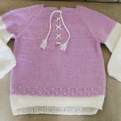 Mi proyecto del curso: Tejido de prendas infantiles con raglán top down. Fashion Design, Fiber Arts, Knitting, and Textile Design project by Rosa Angélica Navarro Ayala - 12.23.2023