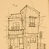 My project for course: Expressive Architectural Sketching with Colored Markers. Sketching, Drawing, Architectural Illustration, Sketchbook & Ink Illustration project by Gary Parker - 12.24.2023