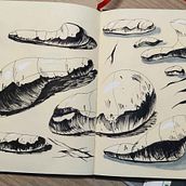 My project for course: Daily Sketching for Creative Inspiration. Un projet de Illustration traditionnelle, Esquisse , Créativité, Dessin , et Carnet de croquis de Natalia Denishchik-Nelubina - 24.12.2023