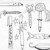 Meu projeto do curso: A arte de desenhar: transforme seus rabiscos em arte. Traditional illustration, Pencil Drawing, Drawing, and Sketchbook project by Nathalia Balieiro - 12.18.2023