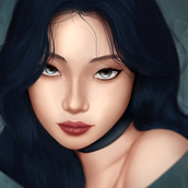 Mon projet du cours : Portraits numériques de style onirique avec Photoshop. Een project van  Tekening, Digitale illustratie,  Portrettekening, Digitale tekening y  Digitaal schilderij van simiarlxs - 24.12.2023