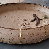 Mein Abschlussprojekt für den Kurs: Einführung zu Kintsugi: Repariere deine Tonwaren mit Gold. Un progetto di Artigianato, Belle arti, Ceramica e DIY di Sabine Grage - 24.12.2023